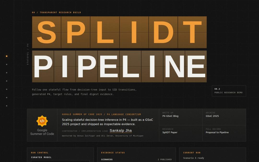 GSoC- SpliDT: Scaling Stateful Decision Tree Algorithms in P4